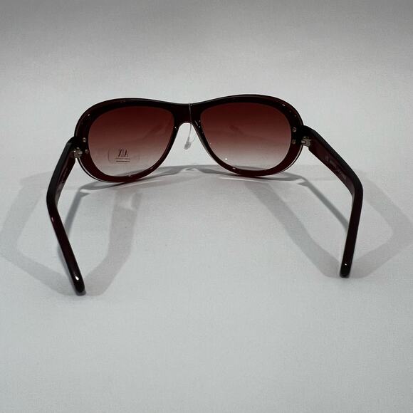 NWOT Armani Exchange Oversized Wrap Aviator Sunglasses Brown / Pink - Picture 6 of 10